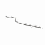 MagnaFlow 5571886 carb direct-fit catalytic converter, opposite rear three-quarter view of the turntable spin
