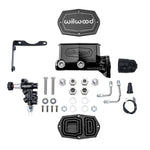 Wilwood MOPAR Compact Tandem M/C Kit w/ P-Valve 1.12in Bore - Black