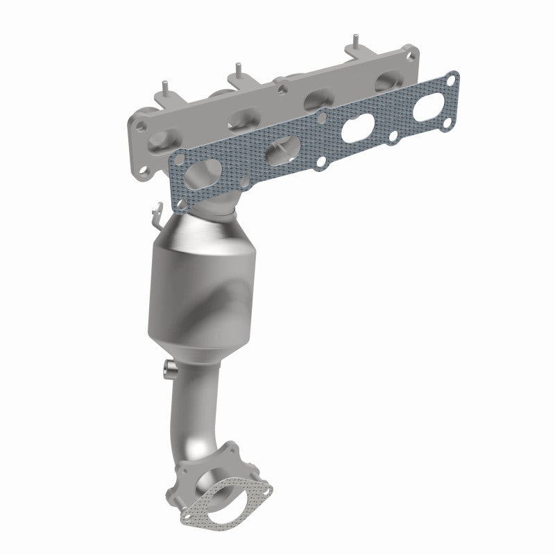 MagnaFlow 5451159 carb manifold converter, front three-quarter view of the turntable spin