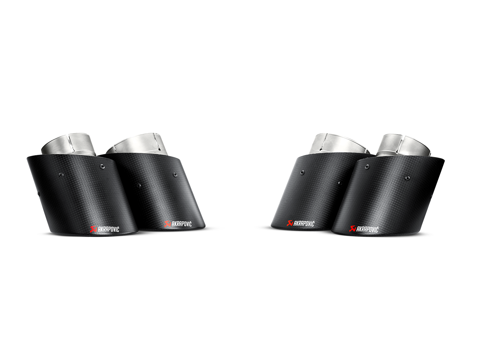 Akrapovic Audi S6 Sedan / S7 Sportback (C7) Evolution Line Cat Back (Titanium) w/ Carbon Tips S-AU/TI/6H for Audi S6 Sedan C7 2013-2018, alternate view