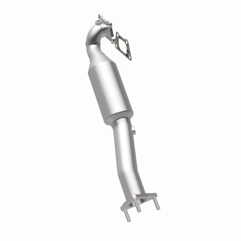 MagnaFlow 5582610 carb direct-fit catalytic converter, opposite rear three-quarter view of the turntable spin