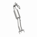 MagnaFlow 5582610 carb direct-fit catalytic converter, opposite rear three-quarter view of the turntable spin