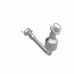 MagnaFlow 5461926 carb direct-fit catalytic converter, front three-quarter view of the turntable spin