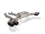 Akrapovic Slip-On Line (Titanium) S-BM/T/27H for BMW M5 (F90) 2021-2023, angled view