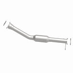 MagnaFlow 5461221 carb direct-fit catalytic converter, side view of the turntable spin