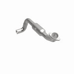 MagnaFlow 5451831 carb direct-fit catalytic converter, front three-quarter view of the turntable spin