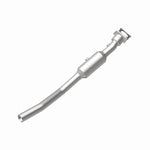 MagnaFlow 5551192 carb direct-fit catalytic converter, rear view of the turntable spin