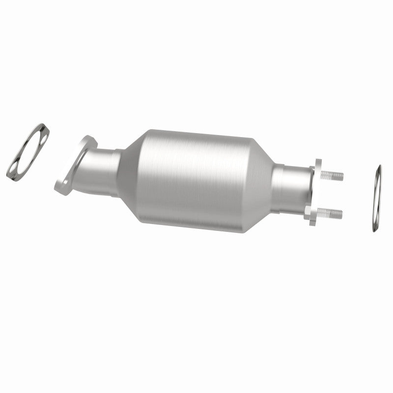 MagnaFlow 52874 oem grade direct-fit catalytic converter, side view of the turntable spin