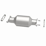 MagnaFlow 52874 oem grade direct-fit catalytic converter, side view of the turntable spin