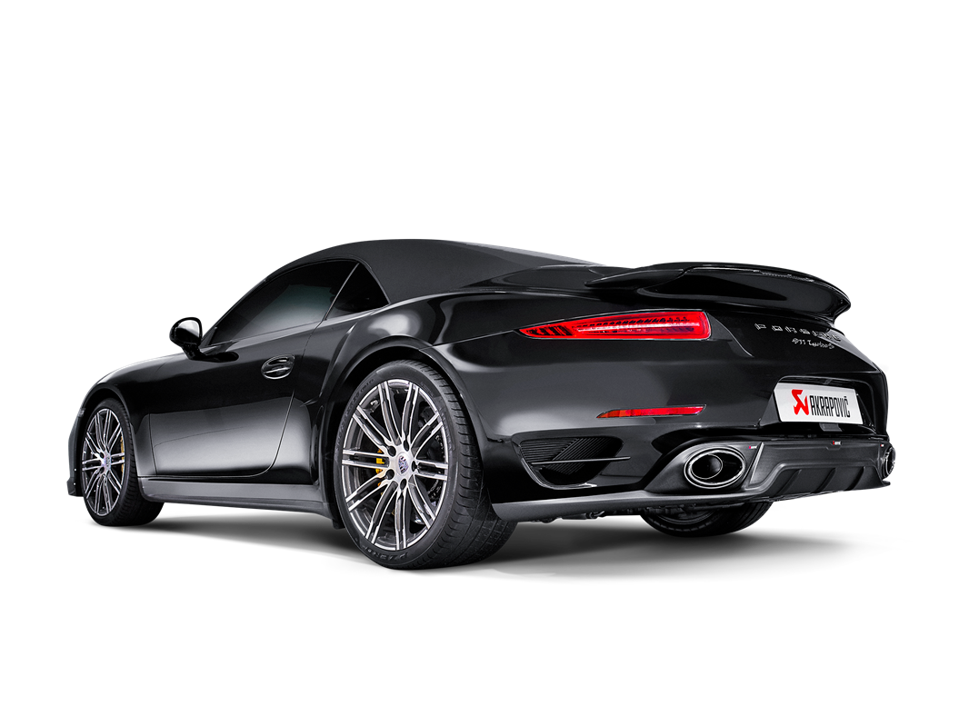 Akrapovic Porsche 911 Turbo/Turbo S (991) Rear Carbon Fiber Diffuser - Matte DI-PO/CA/2 for Porsche 911 Turbo/Turbo S 991 2014-2016, top view