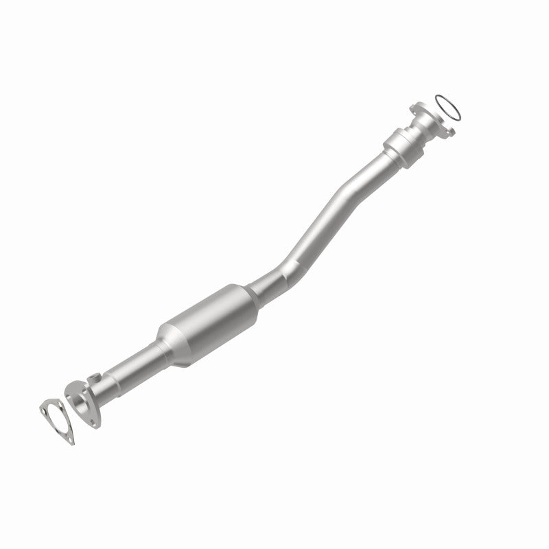 MagnaFlow 4561996 carb direct-fit catalytic converter, rear view of the turntable spin