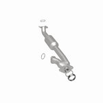 MagnaFlow 5592211 carb direct-fit catalytic converter, rear three-quarter view of the turntable spin