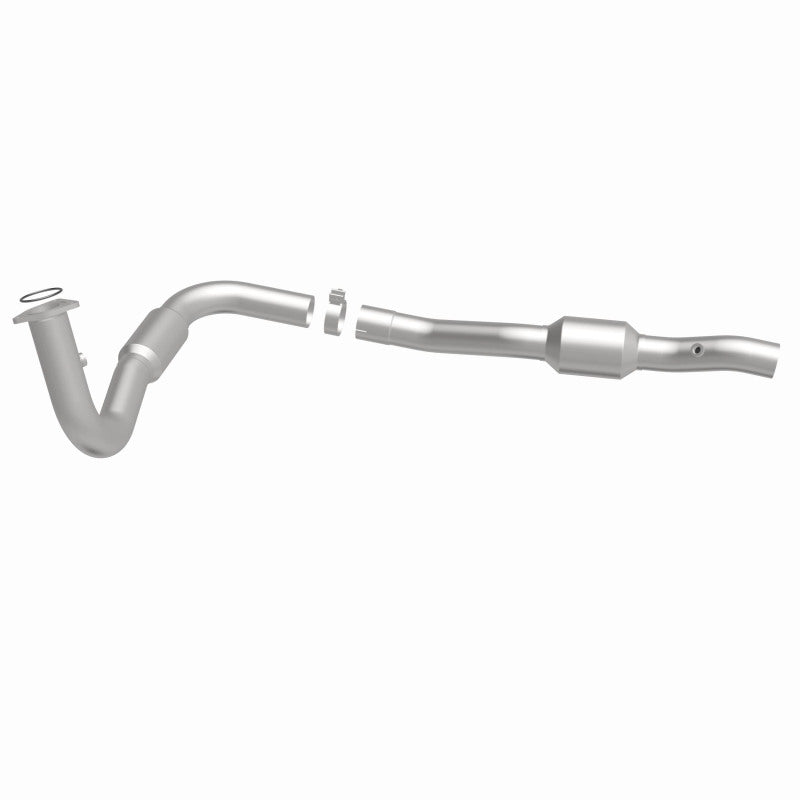 MagnaFlow 52492 oem grade direct-fit catalytic converter, side view of the turntable spin