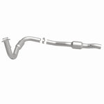 MagnaFlow 52492 oem grade direct-fit catalytic converter, side view of the turntable spin