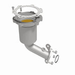 MagnaFlow 5582275 carb direct-fit catalytic converter, side view of the turntable spin