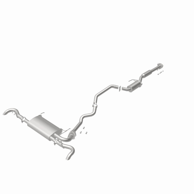 BRExhaust 106-0812 direct-fit exhaust kit, rear view of the turntable spin