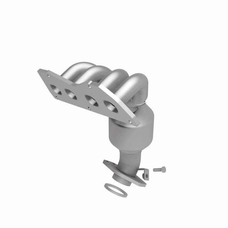 MagnaFlow 5582327 carb manifold converter, rear view of the turntable spin
