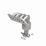 MagnaFlow 5582327 carb manifold converter, rear view of the turntable spin