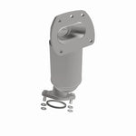 MagnaFlow 22-251 oem grade manifold converter, front three-quarter view of the turntable spin