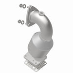 MagnaFlow 4561084 carb direct-fit catalytic converter, rear view of the turntable spin