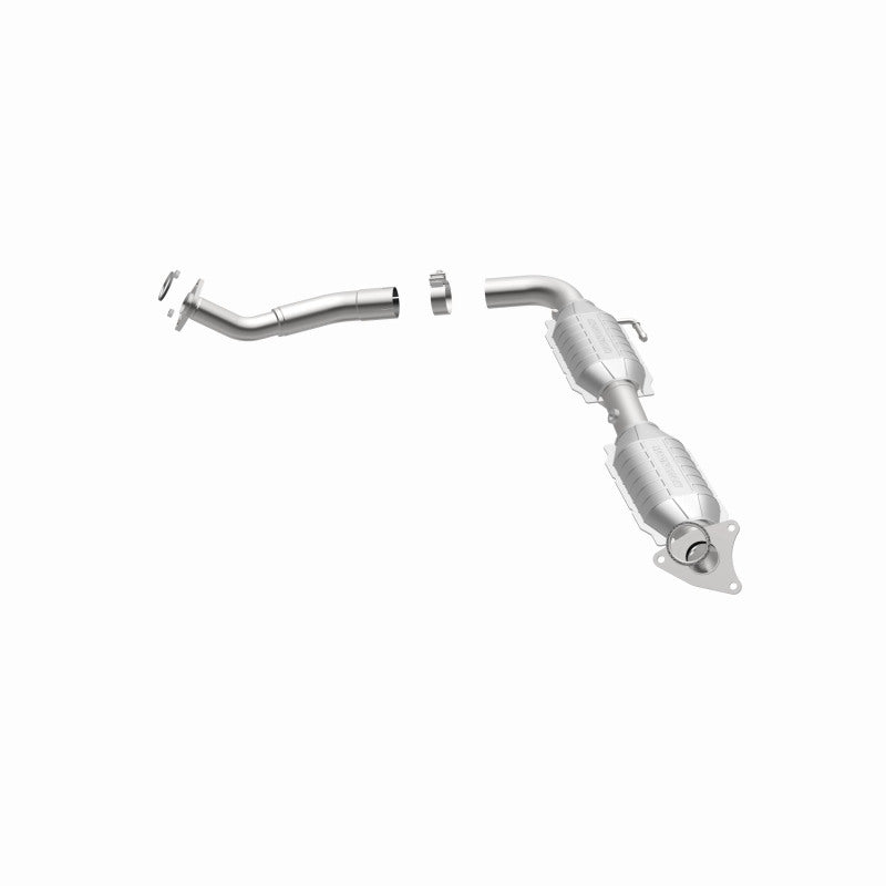 MagnaFlow 5582625 carb direct-fit catalytic converter, opposite side view of the turntable spin