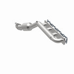 MagnaFlow 4583381 carb manifold converter, opposite rear three-quarter view of the turntable spin