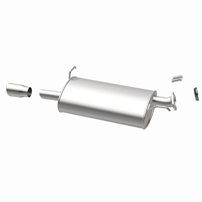 BRExhaust 106-0584 direct-fit exhaust kit, opposite rear three-quarter view of the turntable spin