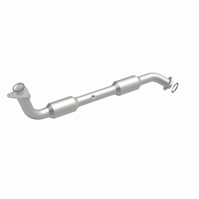 MagnaFlow 5582633 carb direct-fit catalytic converter, front three-quarter view of the turntable spin