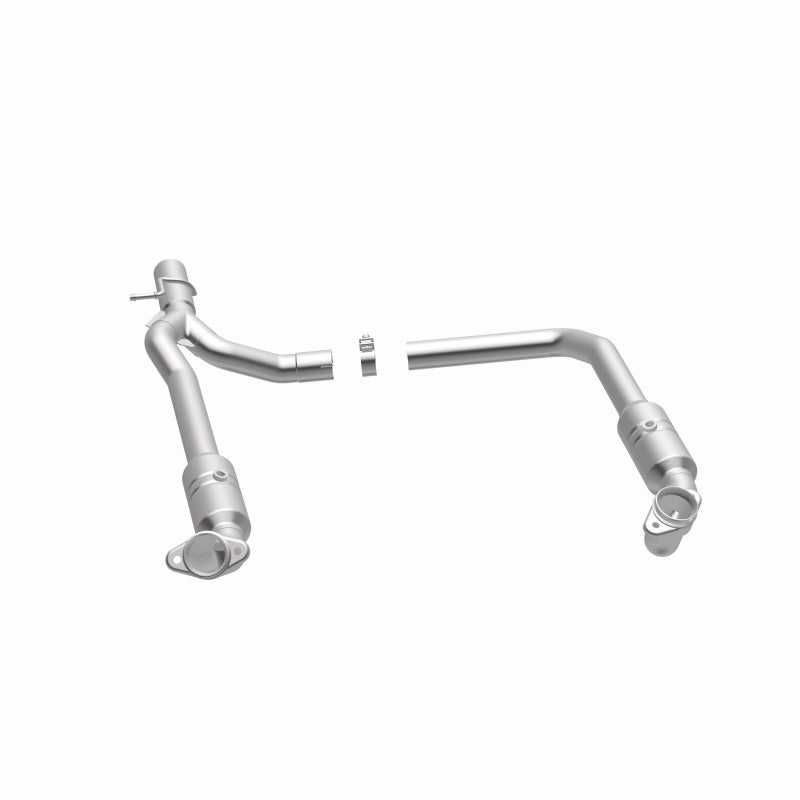 MagnaFlow 5551294 carb direct-fit catalytic converter, opposite side view of the turntable spin