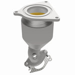 MagnaFlow 5582686 carb direct-fit catalytic converter, opposite side view of the turntable spin