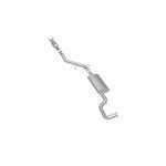 MagnaFlow 52826 oem grade direct-fit catalytic converter, rear three-quarter view of the turntable spin