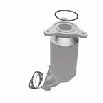 MagnaFlow 52889 oem grade direct-fit catalytic converter, opposite rear three-quarter view of the turntable spin