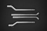 Capristo Panamera 971 mid-pipes, four polished stainless pipe sections