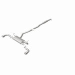 BRExhaust 106-0767 direct-fit exhaust kit, rear view of the turntable spin
