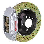 E46 M3 Brembo GT front kit, silver caliper, 355mm drilled 2-piece disc