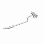BRExhaust 106-1105 direct-fit exhaust kit, front three-quarter view of the turntable spin