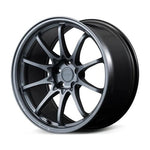 RAYS manufacturer illustration of CE28N-plus M-Spec in Blast Gunmetal for 19x9.5 5x120 +55 mm listing; wheel on white background