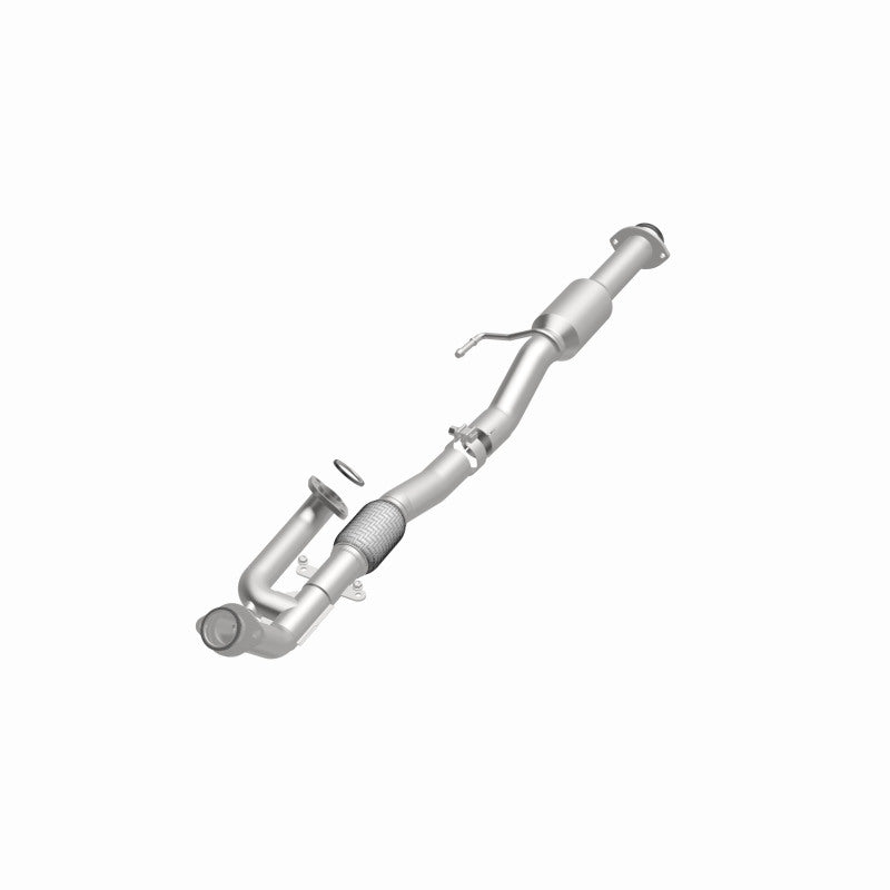 MagnaFlow 280069 oem grade direct-fit catalytic converter, opposite front three-quarter view of the turntable spin