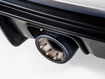 Akrapovic Porsche Cayman GT4 (718) Tail Pipe Set (Black Coated Titanium) TP-T/S/28 for Porsche 718 Cayman GT4 / Boxster Spyder 982 2020-2023, side view