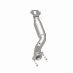 MagnaFlow 5561848 carb direct-fit catalytic converter, rear three-quarter view of the turntable spin