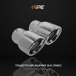 IPE Chrome Silver exhaust tips for the Toyota GR Supra A90