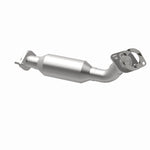 MagnaFlow 5451171 carb direct-fit catalytic converter, opposite rear three-quarter view of the turntable spin