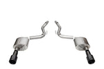 Corsa 2024 Ford Mustang GT Coupe 3in Sport Axle-Back Exhaust - 4.5in Black Carbon Fiber Tips