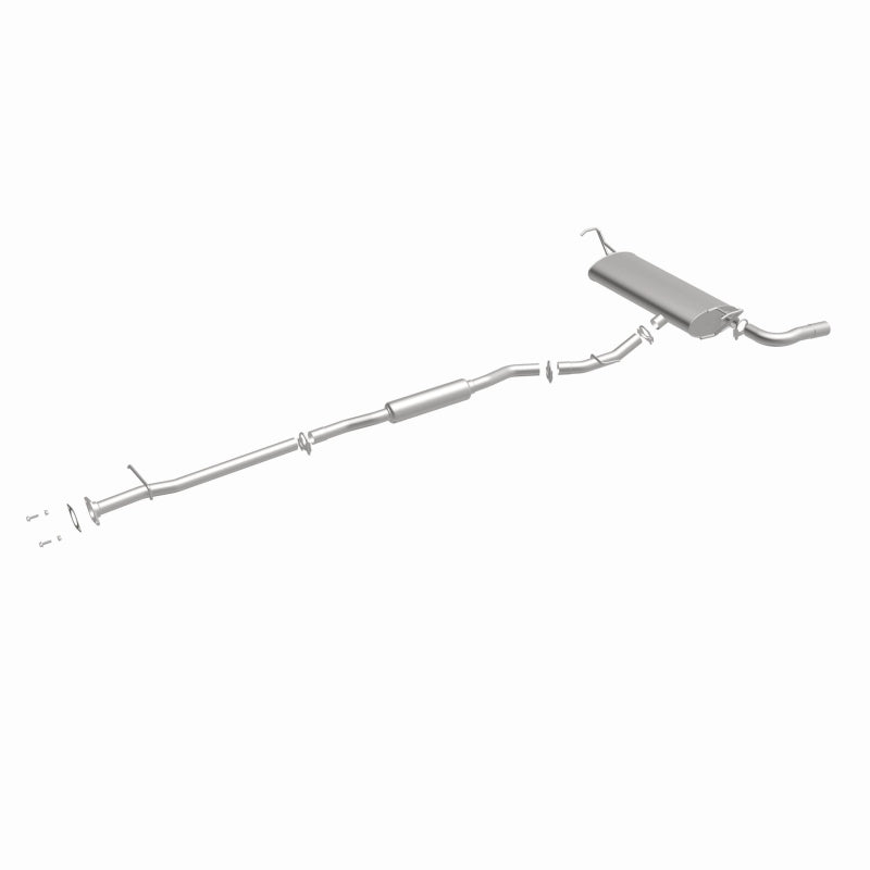 BRExhaust 106-0243 direct-fit exhaust kit, front three-quarter view of the turntable spin