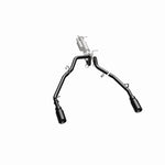 MagnaFlow 19685 speq series cat-back exhaust, opposite side view of the turntable spin