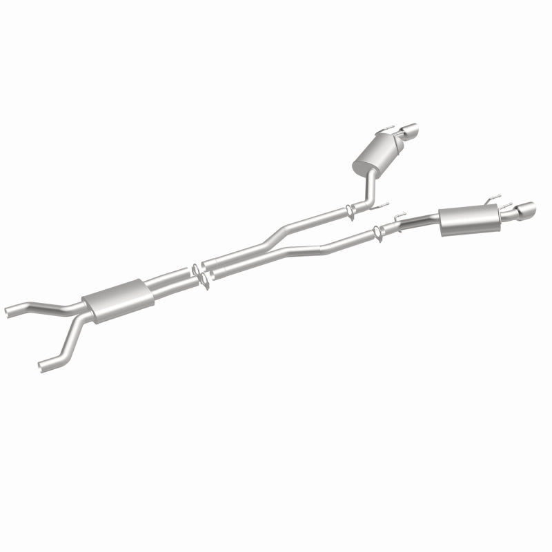 BRExhaust 106-0795 direct-fit exhaust kit, front three-quarter view of the turntable spin