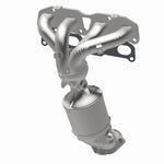 MagnaFlow 5582295 carb manifold converter, opposite rear three-quarter view of the turntable spin