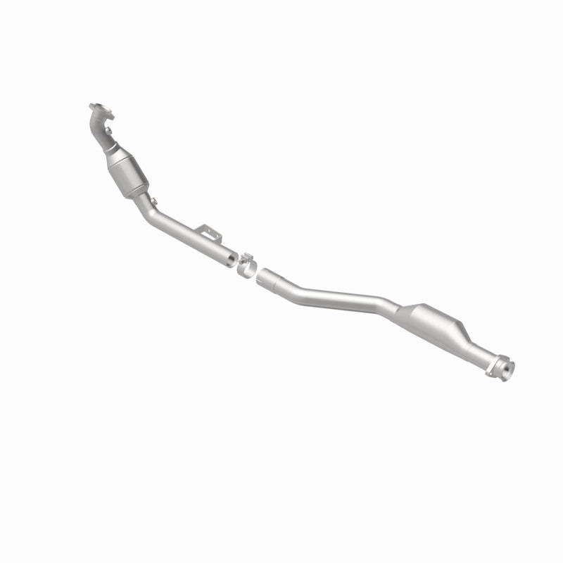 MagnaFlow 5411519 carb direct-fit catalytic converter, rear view of the turntable spin