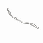 MagnaFlow 5411519 carb direct-fit catalytic converter, rear view of the turntable spin