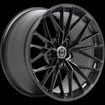 A side view of HRE FlowForm FF28 Wheels in Tarmac with no background  